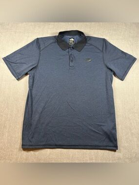 The North Face Men’s Dark Navy Polo with Black Collar